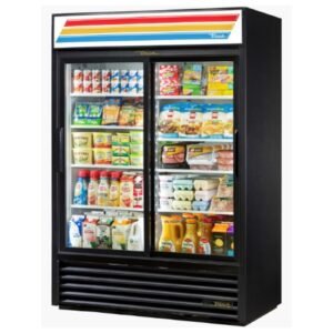 TRUE Refrigerator, Reach-In 2 Sl Glass Door Merch. – GDM-47-HC-LD