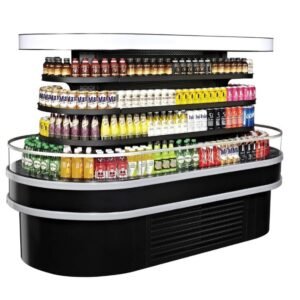 Turbo Air Island Display Self-Serve Refrigerated Merchandiser – TIOM-36RSRB-N